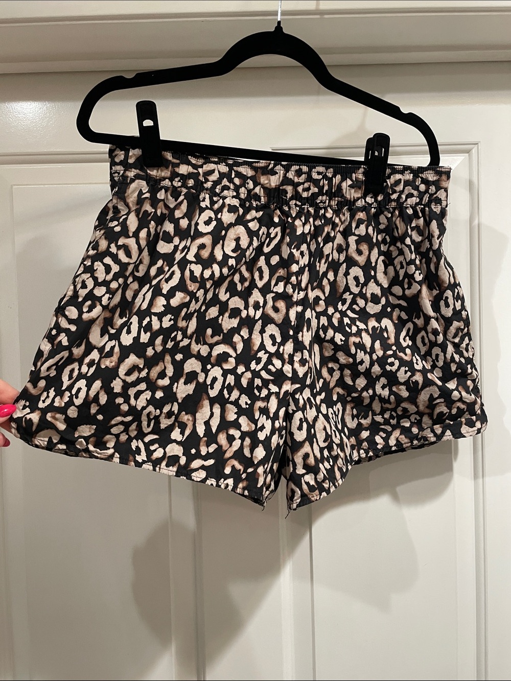 H&M Leopard Print Women’s Shorts in Black and Tan